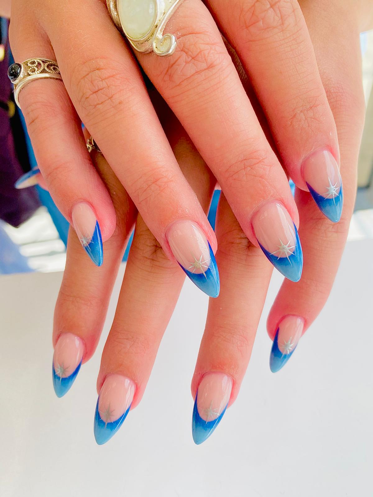 The elegant interior of Dream Nails salon